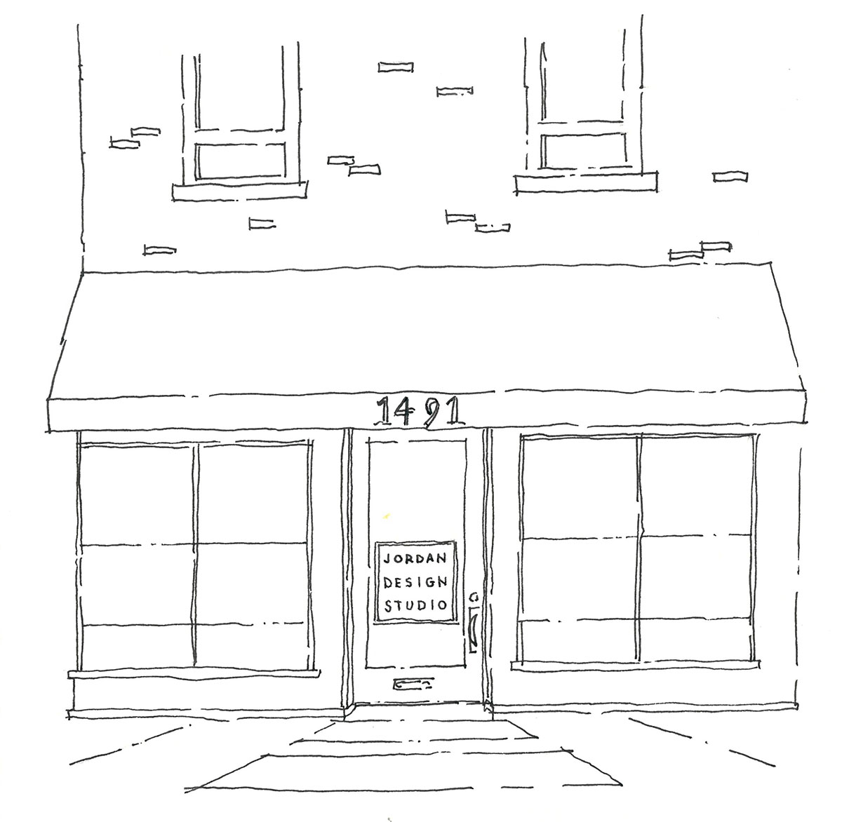 storefront drawing
